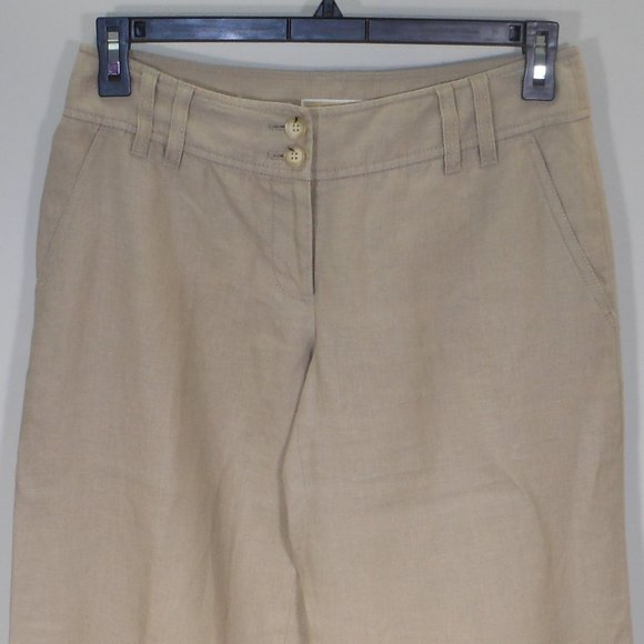 Michael Kors women's linen casual pant - Picture 3 of 5